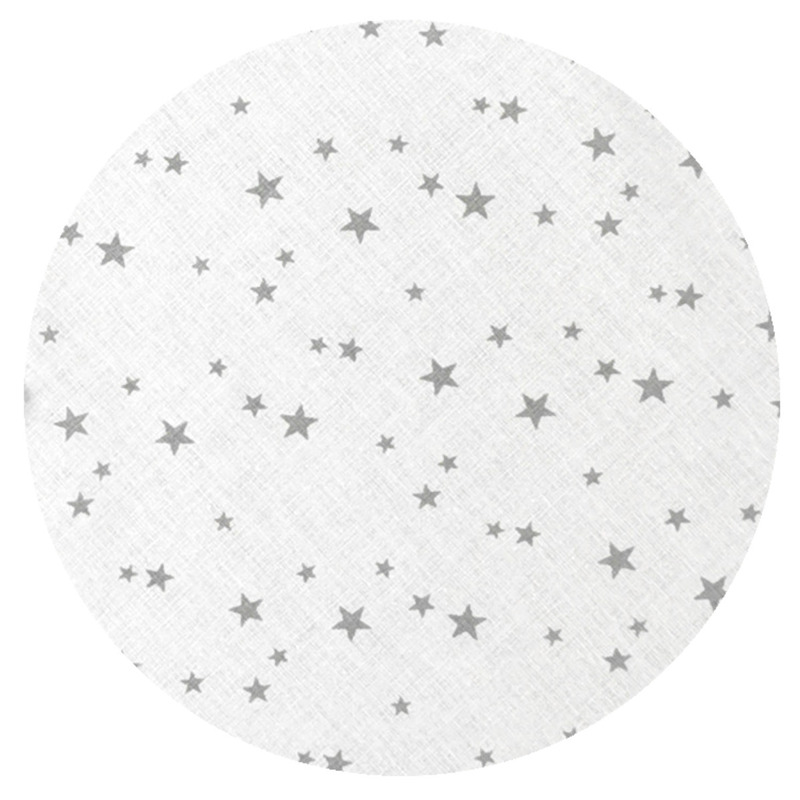 Cearceaf cu elastic, MimiNu, 160x80 cm, Mini Stars Gri - Image 2