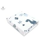 Cearceaf cu elastic, MimiNu, 160x80 cm, Dino Granat