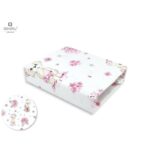 Cearceaf cu elastic, MimiNu, 120 X 60 cm, Ballerina Roz