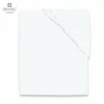 Cearceaf cu elastic, MimiNu, Jersey, 87 x 51 cm, Alb