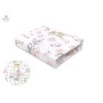 Cearceaf cu elastic, MimiNu, 90 x 40 cm, Sweet Deer Roz 