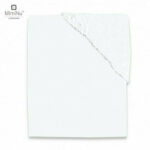 Cearceaf cu elastic, MimiNu, Jerse, 160 x 80 cm, Alb