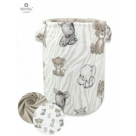Cutie depozitare cu mânere pentru jucării, 50x35 cm, MimiNu, Safari Beige