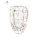 Babynest Coșuleț bebeluș cu volănașe, 75x55 cm, MimiNu, Powdery Pink Ballerina
