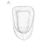 Babynest Coșuleț bebeluș 75x55 cm, MimiNu, Mini Gray Stars