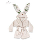 Halat de baie, 6 - 24 luni, Bumbac și thermo fleece, MimiNu, Baby Animals