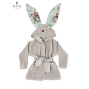 Halat de baie, 6 - 24 luni, Bumbac și thermo fleece, MimiNu, Let's Go Natural
