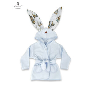 Halat de baie, 6 - 24 luni, Bumbac și thermo fleece, MimiNu, Pirates Blue