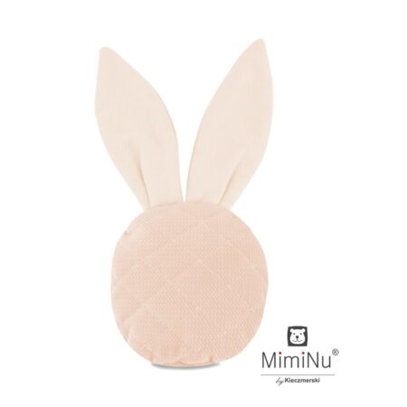 Jucărie zornăitoare, Din catifea matlasată, MimiNu, Mini Bunny, Magnolia