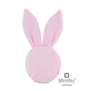 Jucărie zornăitoare, Din catifea matlasată, MimiNu, Mini Bunny, Roz