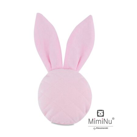 Jucărie zornăitoare, Din catifea matlasată, MimiNu, Mini Bunny, Roz