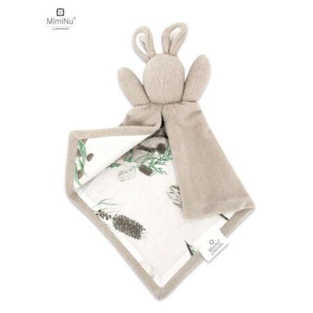 Jucărie textilă cu două fețe, Bumbac și fleece, 45 x 27 cm, Lanka, MimiNu, Australian Animals Beige