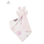 Jucărie textilă cu două fețe, Bumbac și fleece, 45 x 27 cm, Lanka, MimiNu, Baby Shower Pink