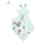Jucărie textilă cu două fețe, Bumbac și fleece, 45 x 27 cm, Lanka, MimiNu, Forest Friends Mint