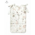 Organizator pentru pătuț cu 6 compartimente, 70x40 cm, Bumbac, MimiNu, Powdery Pink Ballerina