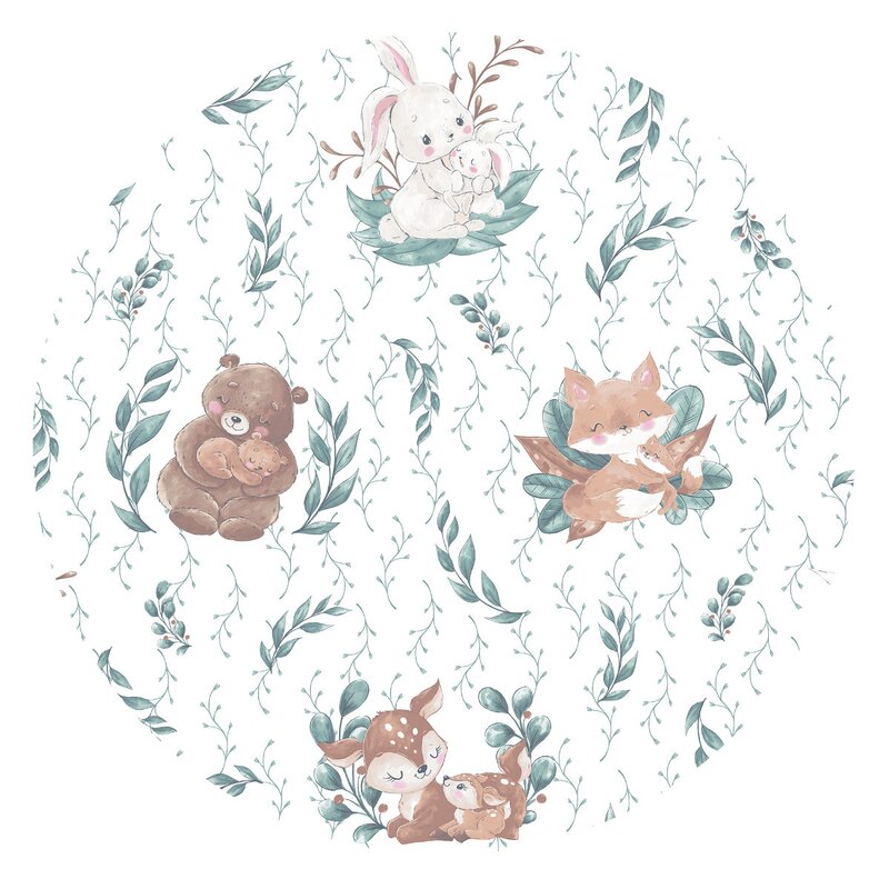 Păturică de înfășat cu două fețe, închidere arici velcro, 75 x 75 cm, MimiNu, Lulu Natural - Image 2