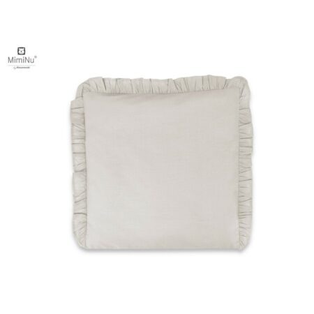 Pernă clasică de dormit 40x40 cm, Bumbac, husă detașabila cu fermoar, Colectia Royal, Beige