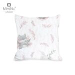 Pernă pentru bebeluși 40x40 cm, cu husă detașabilă, Bumbac, MimiNu, Lulu Rose