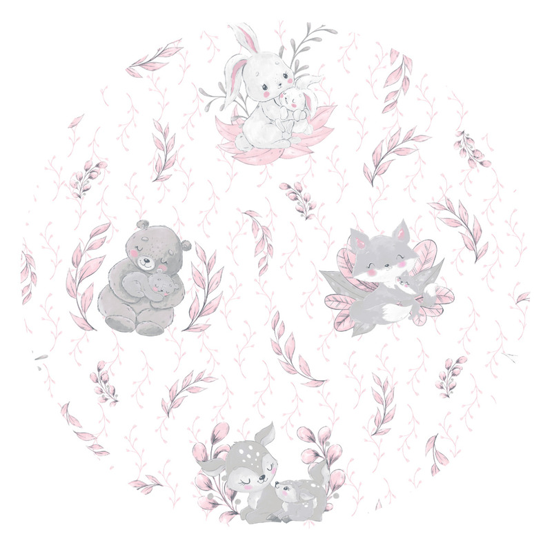 Pernă pentru bebeluși 40x40 cm, cu husă detașabilă, Bumbac, MimiNu, Lulu Rose - Image 2