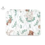 Pernă pentru bebeluși 30x40 cm, Cu volănașe, Cu husă detașabilă, Bumbac, MimiNu, Lulu Natural