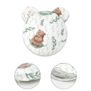 Pernă ergonomică, Cu husă detașabilă cu fermoar, MimiNu, Lulu natural