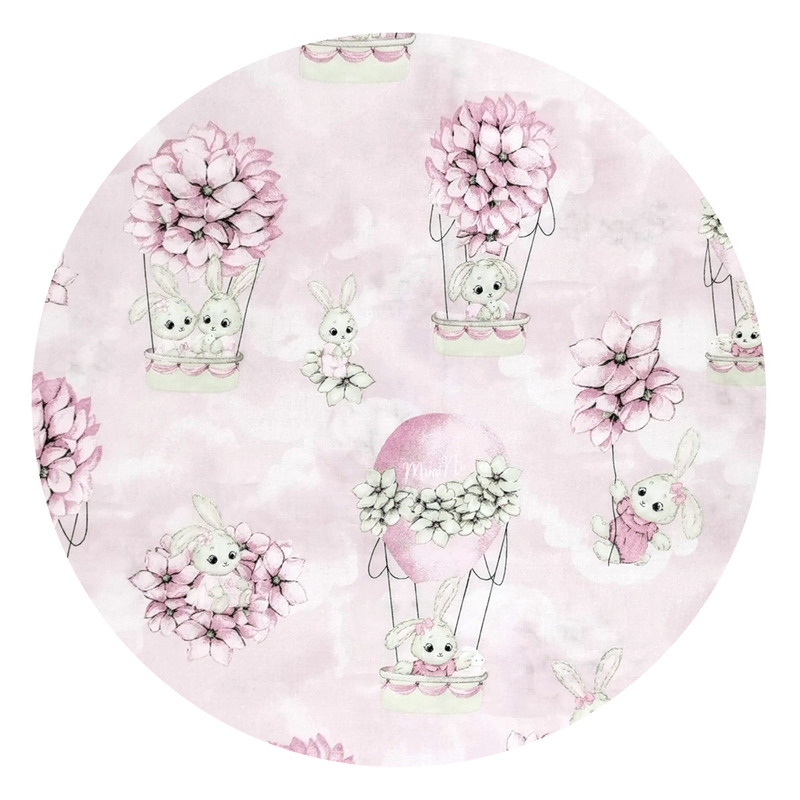 Pernă pentru alăptat cu husă detașabilă, 155 cm, MimiNu, Awesome Bunnies - Image 2