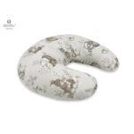 Pernă pentru alăptat cu husă detașabilă, 155 cm, MimiNu, Calm Forest Beige