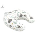 Pernă pentru alăptat cu husă detașabilă, 155 cm, MimiNu, Forest Friends Mint