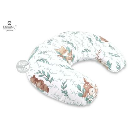Pernă pentru alăptat cu husă detașabilă, 155 cm, MimiNu, Lulu Natural