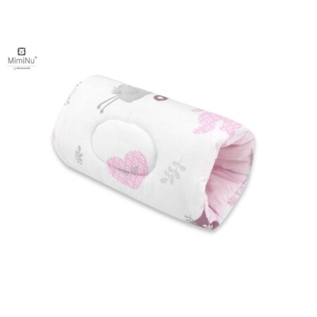 Pernă pentru alăptat tip manșon, 25 cm, MimiNu, Baby Shower Pink
