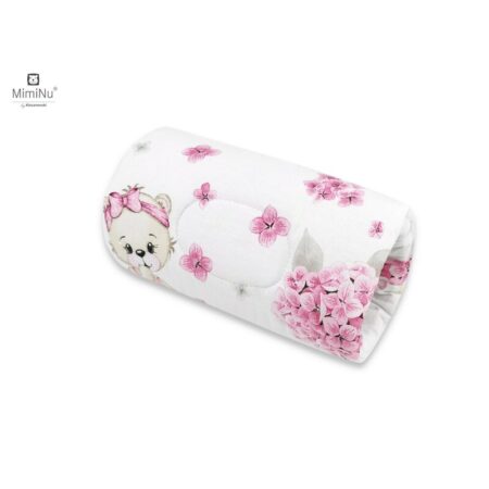 Pernă pentru alăptat tip manșon, 25 cm, MimiNu, Pink Ballerina