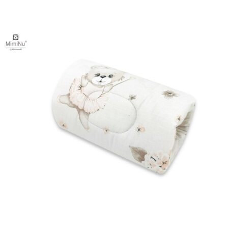 Pernă pentru alăptat tip manșon, 25 cm, MimiNu, Powdery Pink Ballerina
