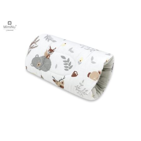 Pernă pentru alăptat tip manșon, 25 cm, MimiNu, Forest Friends Beige