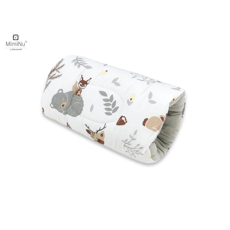 Pernă pentru alăptat tip manșon, 25 cm, MimiNu, Forest Friends Beige