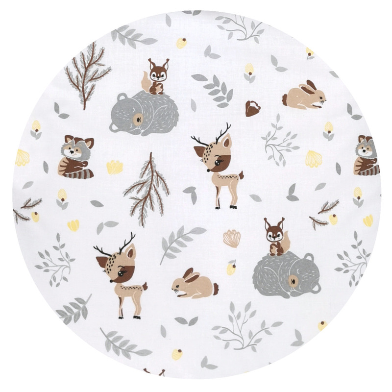 Pernă pentru alăptat tip manșon, 25 cm, MimiNu, Forest Friends Beige - Image 2