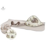 Prosop cu glugă, 100x100 cm, MimiNu, Calm Forest Natural