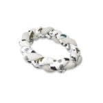 Protecție laterală împletită pentru pat 220 cm, Tip bumper, Bumbac, MimiNu, Childrens Journey Grey