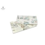 Set scutece 2 piese, tetra refolosibile, din bumbac, 70x80 cm, MimiNu, Zoo on bike Nugat și Seal Beige