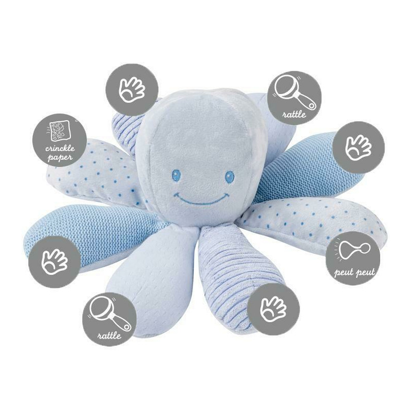 Jucărie interactivă, Nattou, Caracatiță, Albastru - Image 2