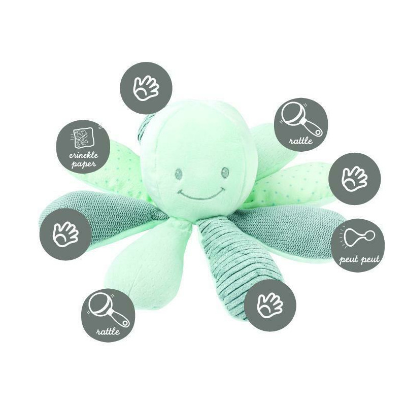 Jucărie interactivă, Nattou, Caracatiță, Verde - Image 2