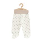 Pantalonași cu botoșei, 62 cm, din bumbac, New Baby, Classic II Beige Stars