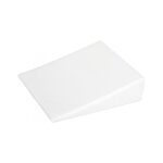 Pernă înclinată antireflux cu husă din bumbac, 60 x 37 x 1,5-10 cm, Bubaba, Alb