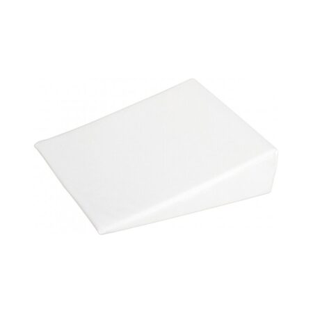 Pernă înclinată antireflux cu husă din bumbac, 60 x 37 x 1,5-10 cm, Bubaba, Alb