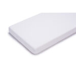 Cearceaf cu elastic, Petite&Mars, Jersey, Impermeabil, 120x60 cm, Alb