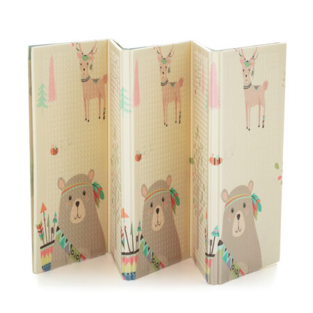 Covoraș de joacă, Petite&Mars, Reversibil, Multicolor