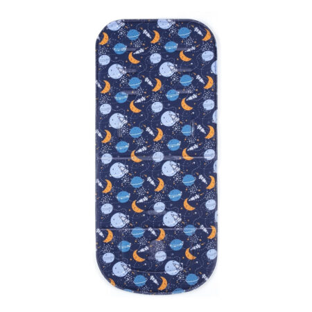 Inserție cărucior din spumă cu memorie, 80x33 cm, Petite&Mars, Motive celeste, Multicolor