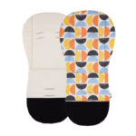 Inserție cărucior din spumă cu memorie, 86x42 cm, Petite&Mars, Retro, Multicolor