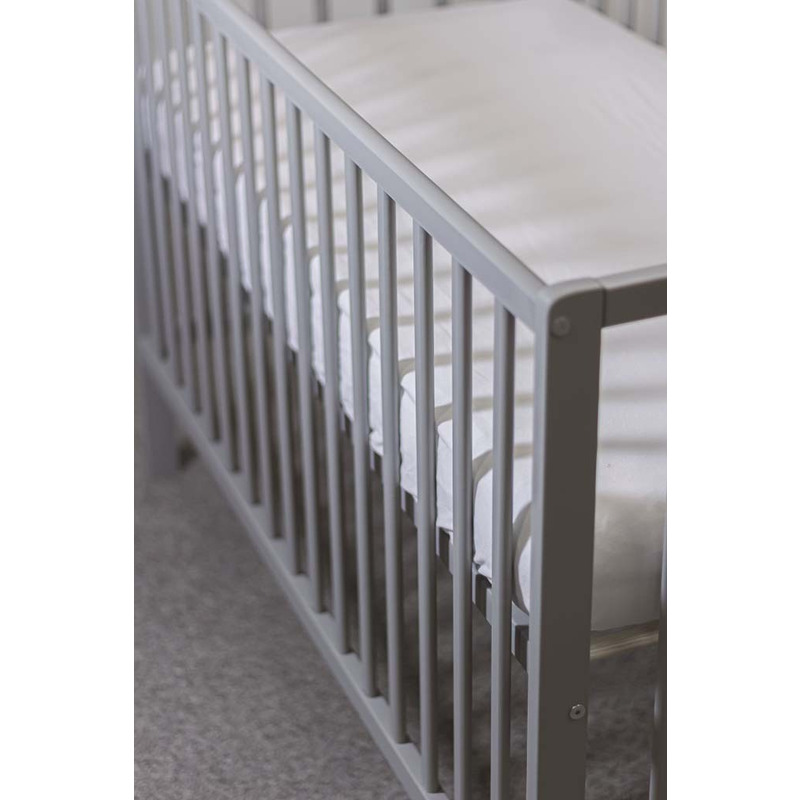 Cearceaf cu elastic, Petite&Mars, Impermeabil,120x60 cm, Alb - Image 3