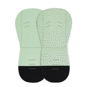 Inserție cărucior din spumă cu memorie, 86×42 cm, Petite&Mars, Design copacei, Verde