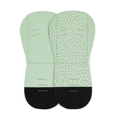 Inserție cărucior din spumă cu memorie, 86×42 cm, Petite&Mars, Design copacei, Verde